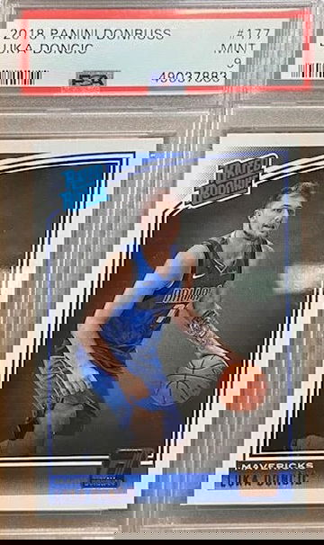 Luka Doncic Donruss Rated Rookie PSA 9