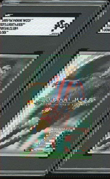 2005 Panini Lionel Messi Refractor Young Star SGC 9 