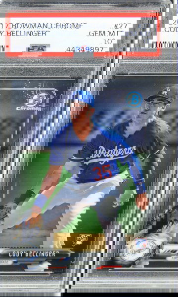 New listing
		2017 Bowman Chrome Cody Bellinger ROOKIE RC #27 PSA 10 GEM MINT