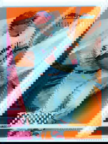 2017 Topps Finest #1 Mike Trout Orange Refractor