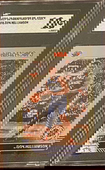 2019-20 Panini Hoops Premium Stock #258 Zion Williamson SGC 10