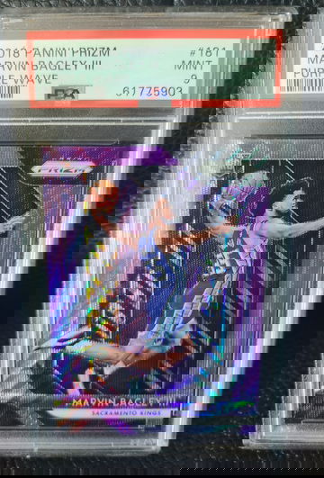 2018 Panini Prizm Marvin Bagley Purple Wave PSA 9