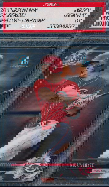 2017 Bowman Chrome Prospects Nick Senzel RC PSA 10 GEM MT 4837