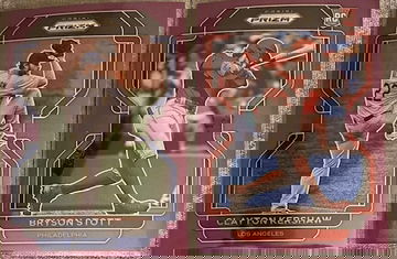 2022 Purple Prizm Clayton Kershaw & Bryson Stott Rc