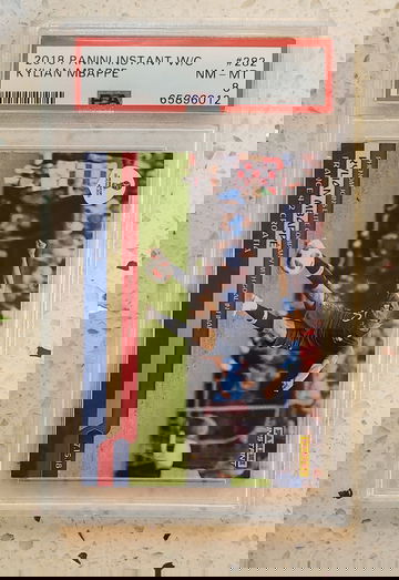 2018 Panini Instant World Cup Kylian Mbappe  PSA 8, ONLY 540 made!