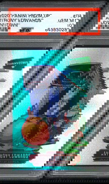 2020 Panini Prizm DP Anthony Edwards Downtown PSA 10 #D4