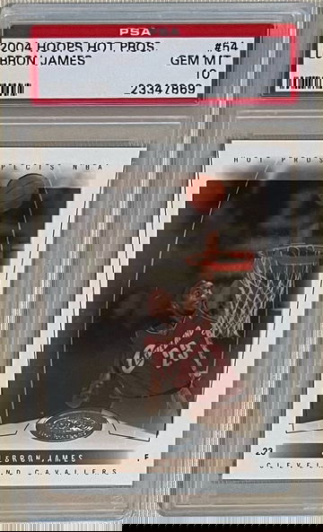 2004 Hoops Hot Prospects #54 LeBron James PSA 10 Gem Mint