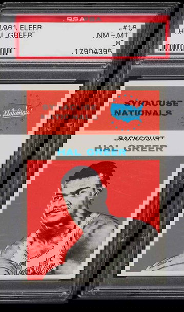 1961 Fleer Basketball Hal Greer ROOKIE #16 PSA 8 NM-MT 