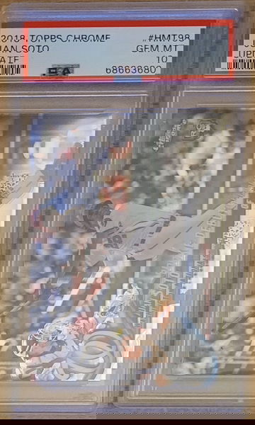 2018 Topps Chrome Juan Soto #HMT98 PSA10 Gem MT