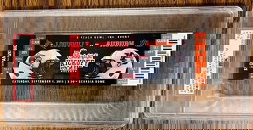 Lamar Jackson College Debut Ticket Louisville vs Auburn 9/5/15 PSA 4