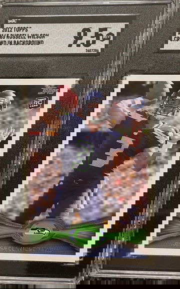 2012 Topps Russell Wilson #165 Rookie Card SGC 9.5 MT +