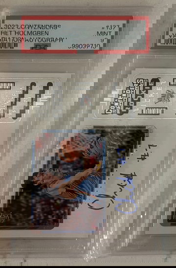 2022 Panini Contenders CHET HOLMGREN RC Rookie Ticket Variation Auto PSA 9