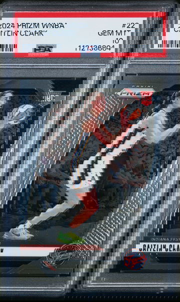 2024 PANINI PRIZM WNBA CAITLIN CLARK #22 ROOKIE RC PSA 10