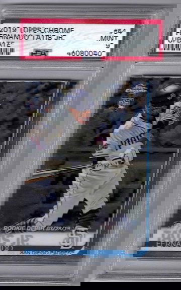 Fernando Tatis topps chrome update rookie psa 9