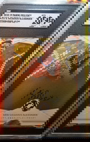 2018 Panini Opulence Shai Gilgeous-Alexander Rookie Auto /99 SGC 9 W/10 AUTO