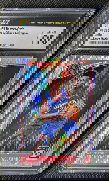 2018-19 Optic Shai Gilgeous-Alexander Shock Rookie Gem Mint 10