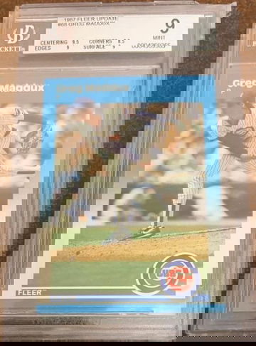 Greg Maddux 1987 Fleer Update BGS 9 Rc