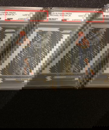 (2) Michael Porter Prizm PSA 10's