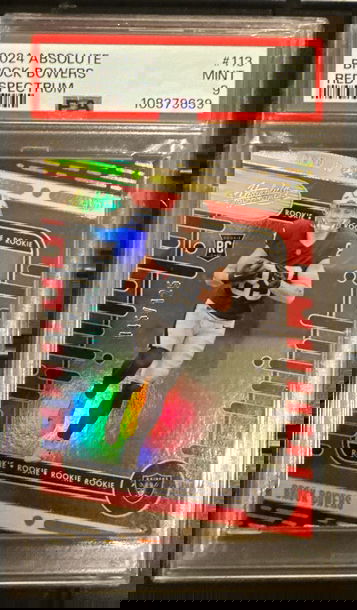 2024 Panini Absolute Brock Bowers Red Spectrum /125