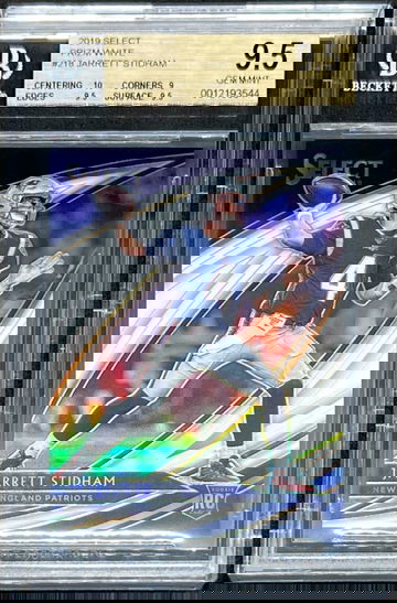 2019 Select Field Level Prizm White /35 Jarrett Stidham RC BGS 9.5 POP 3