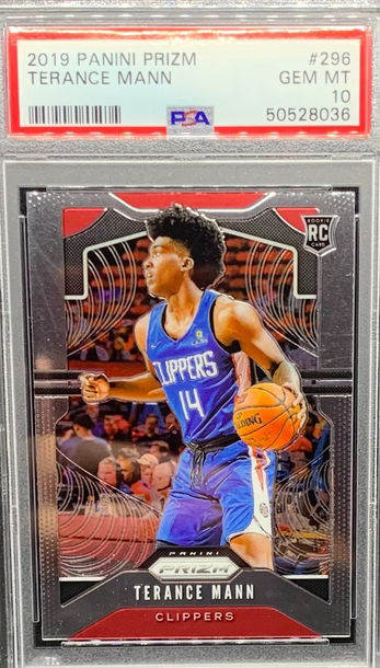 2019 2020 PRIZM TERANCE MANN PSA 10 RC ROOKIE CARD