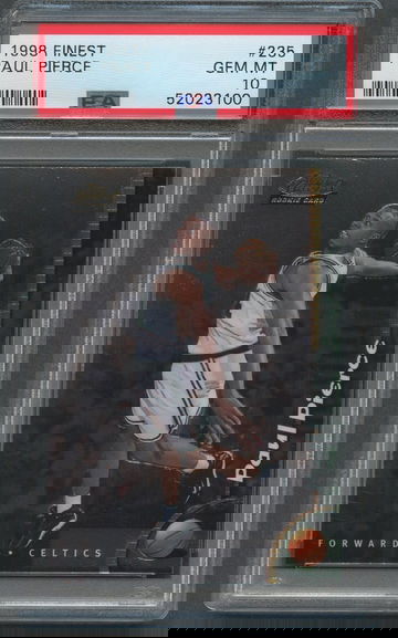 1998 Topps Finest PAUL PIERCE RC #235 PSA 10 GEM MT