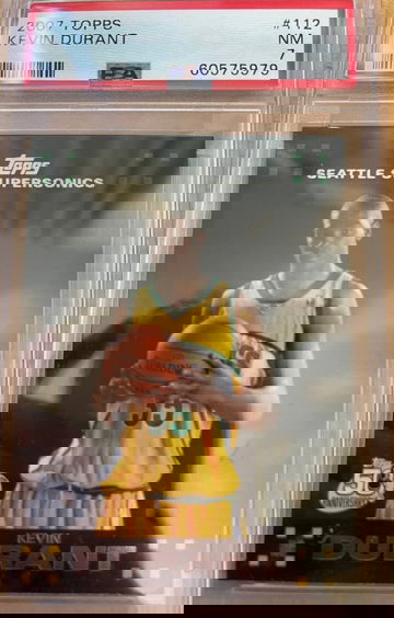 2007 Topps Kevin Durant Rookie PSA 7