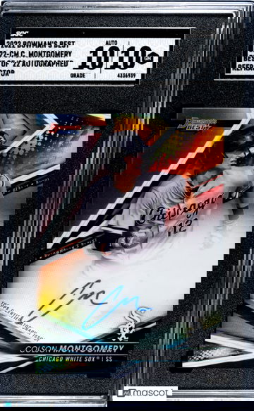 2022 Bowman's Best Colson Montgomery #B22-CM Best Of '22, Auto. Ref. SGC 10