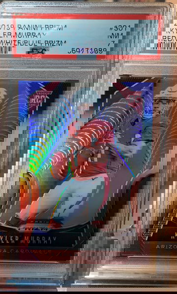 2019 Kyler Murray Panini Prizm Red White Blue Prizm #301 PSA 7 NM