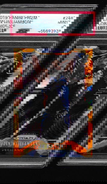 2019 Panini Prizm Zion Williamson Orange Ice