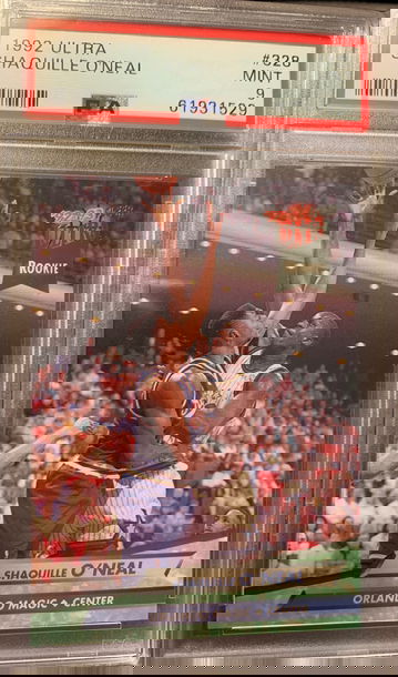 1992 Ultra Shaq Shaquille O’Neal PSA 9