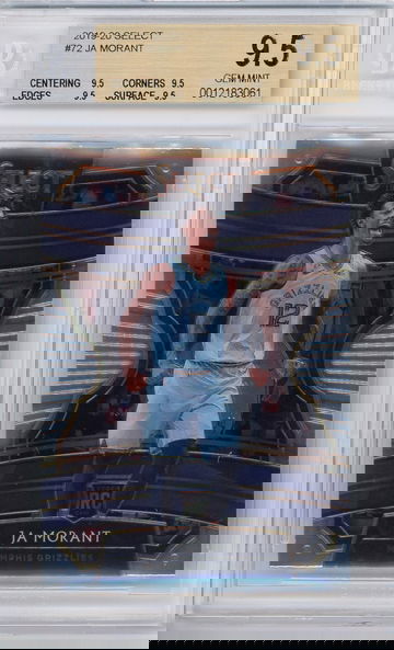 JA MORANT 2019 Select BGS 9.5 x 4