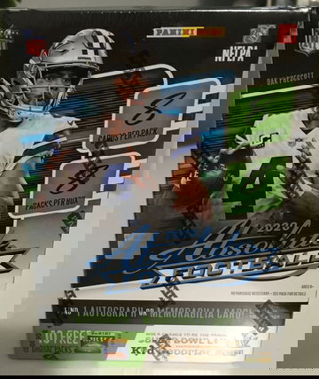 (1) 2020 Absolute Football Blaster Box (Joe Burrow, Justin Herbert, Tua Tagovailoa, CeeDee Lamb, Justin Jefferson, Chase Young, Kaboom)