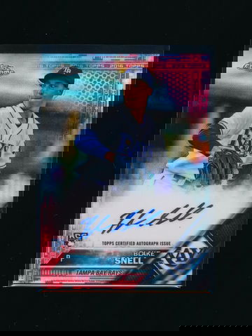 2016 Topps Chrome Blake Snell RED Refractor Auto RC SSP /5 MINT or Better !
