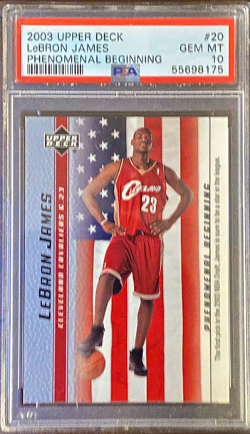 LEBRON JAMES ROOKIE CARD UPPER DECK 2003 PSA 10 GEM MINT