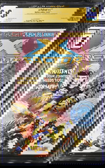 X-Factor #1 2024 Marvel Comics CGC SS 9.8 Double Signed Bob Quinn & Mark Russell