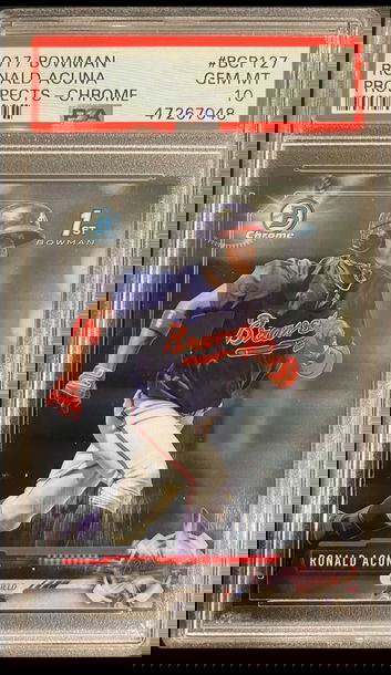 2017 Bowman Ronald Acuna Prospects - Chrome #BCP127 PSA 10