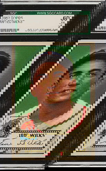 1952 Topps 109 Ted Wilks Pittsburgh Pirates SGC 60 EX 5