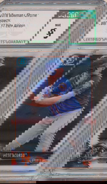2018 BOWMAN CHROME PROSPECTS PETE ALONSO RC #BCP137