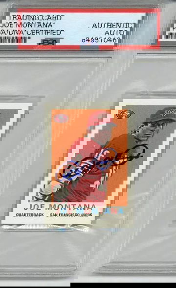 JOE MONTANA SIGNED AUTO 2013 TOPPS MINI #46 SAN FRANCISCO 49ERS RARE PSA/DNA