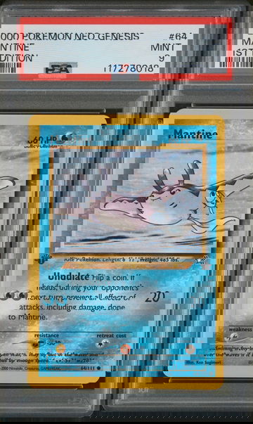 2000 Pokemon #64/111 Mantine PSA 9