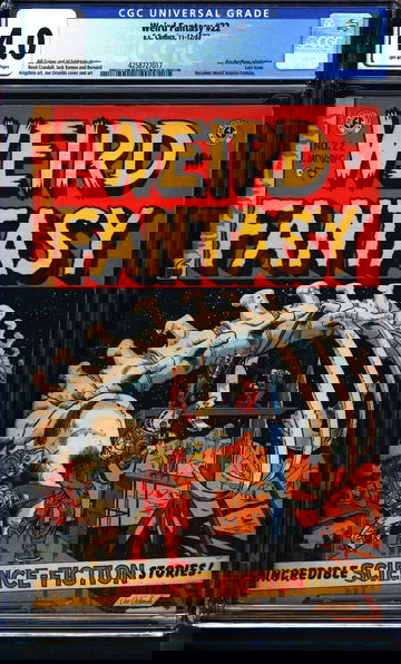 Weird Fantasy #22 (1953) CGC 4.0 -- Last Issue; Ray Bradbury adaptation; Gaines