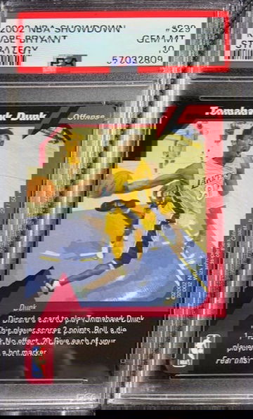 2002 NBA Showdown Strategy Kobe Bryant #S29 PSA 10 GEM MINT Tomahawk Dunk Lakers