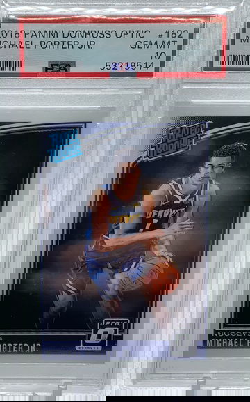 2018 Panini Donruss Optic Michael Porter Jr. #182 PSA 10 GEM Mint