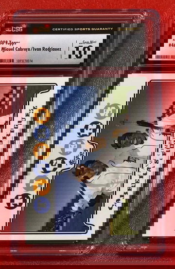 2008 Topps Classic Combos Miguel Cabrera / Ivan Rodriguez #466 CSG 10 Detroit Tigers