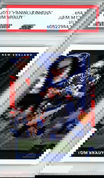 2017 PANINI DONRUSS TOM BRADY #64 NEW ENGLAND PATRIOTS PSA 10 GEM MT