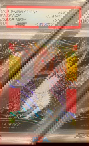 2018 Select Luka Doncic Rookie Tri Color Prizm PSA 10 Gem Mint