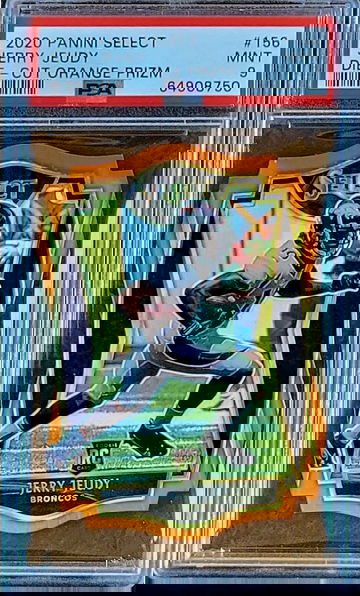 2020 SP JERRY JEUDY Panini Select ORANGE PRIZM DIE-CUT PSA 9 POP 1 Rookie #156