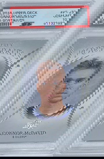 2018 Upper Deck Connor McDavid PSA 10 UD Portraits