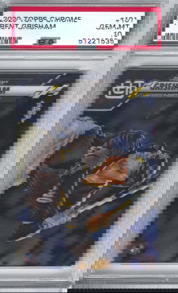 2020 Topps Chrome Trent Grisham PSA 10 Gem Mint